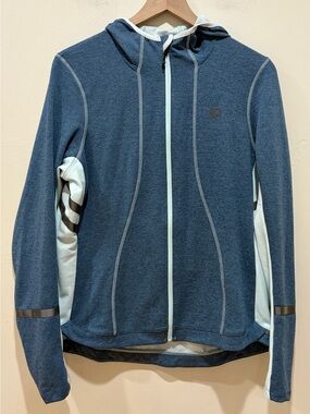 Pearl Izumi Elite Escape Thermal Blue Hoodie Zipper Front Jacket - Women’s XL